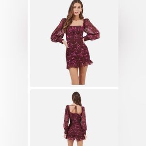 Burgundy ASTR LABEL DRESS